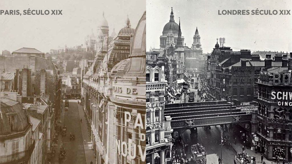 Paris e Londres no século 19. 
