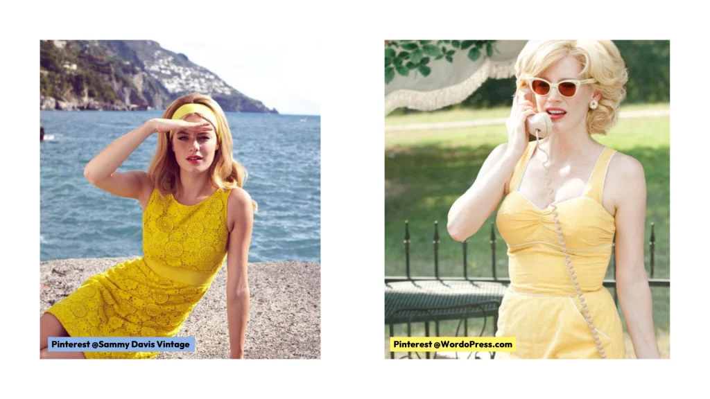 Moda vintage para mulheres.