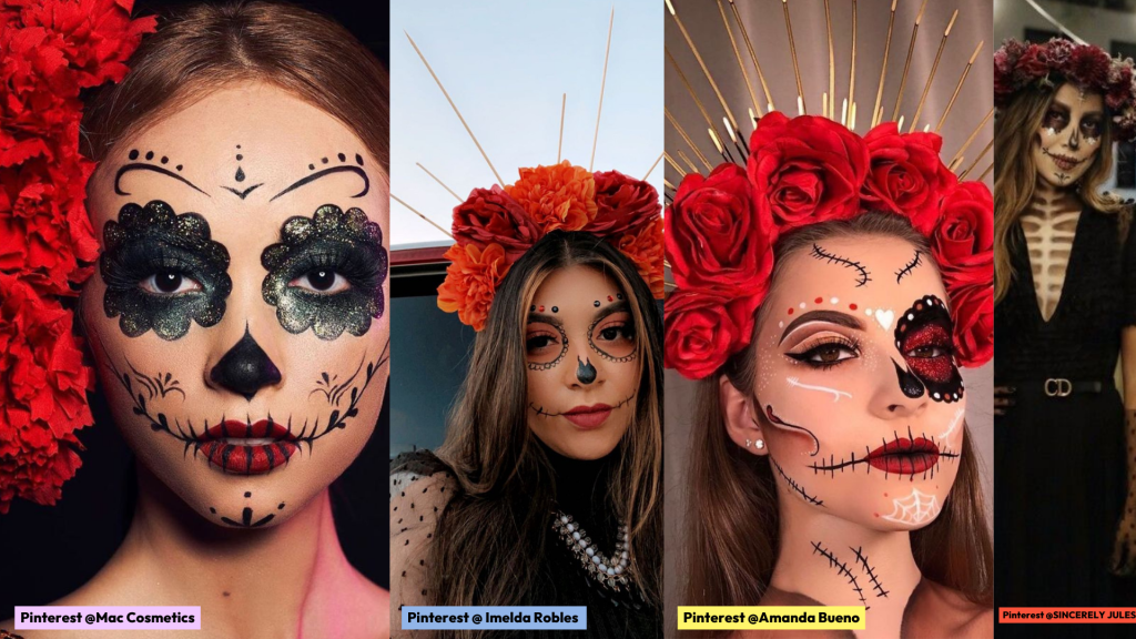 Fantasia de Catrina no halloween. 