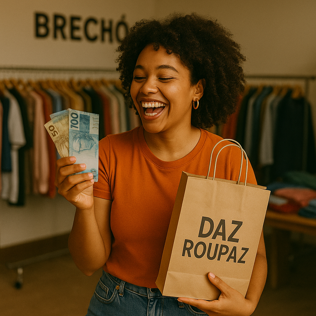 Quer vender roupas usadas em São Paulo? Na Daz, a venda é direta, sem consignado, e o pagamento é feito na hora. De forma muito simples!