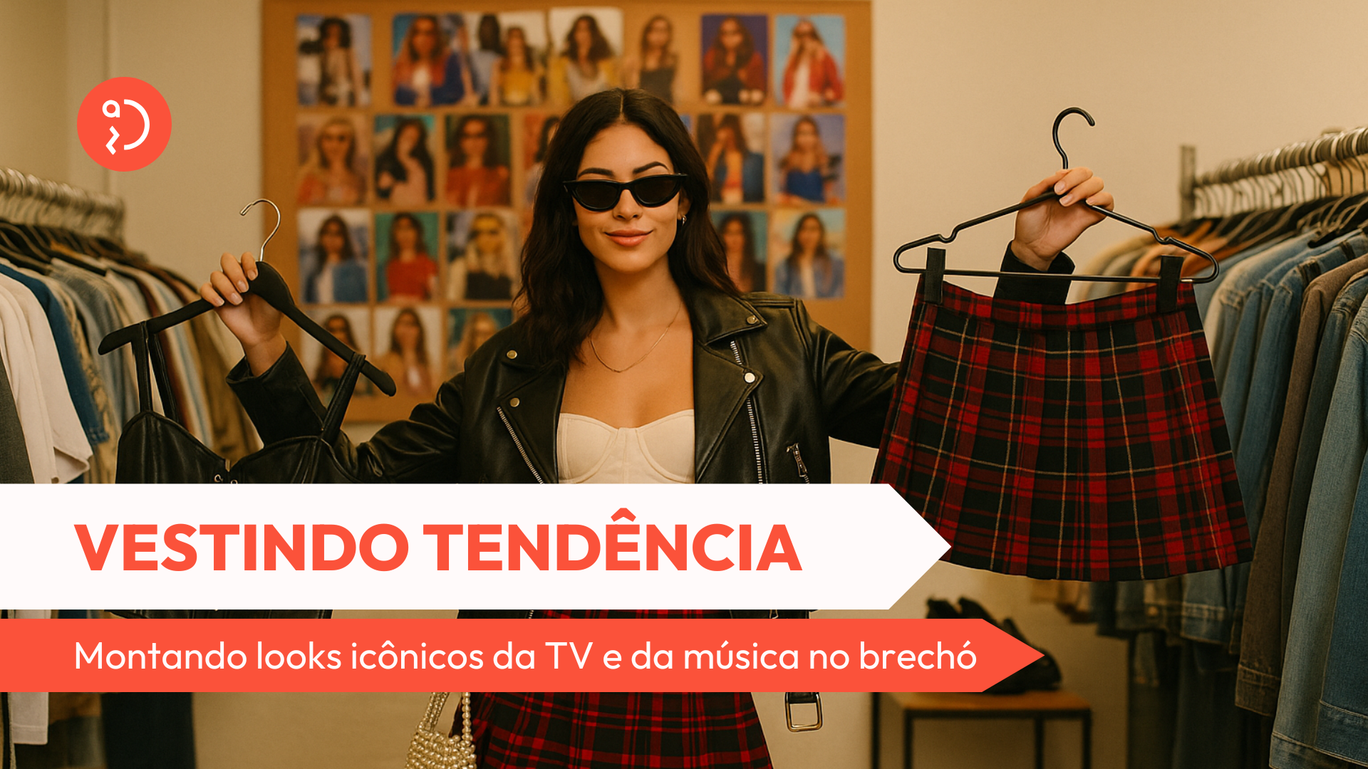 Montando looks icônicos com peças de brechó inspirados em personagens e celebridades. De Mônica Geller a Rihanna grávida.