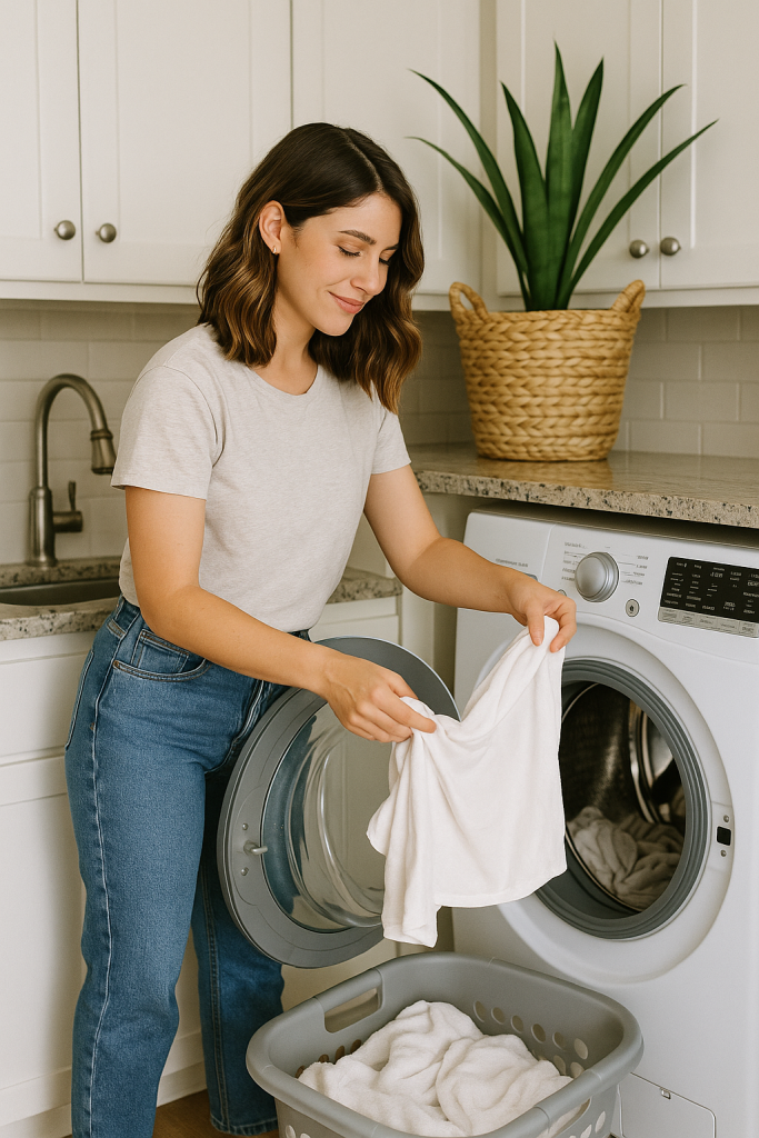 Descubra como lavar roupa de brechó do jeito certo. Dicas simples que mantêm suas peças limpas, cheirosas e bem cuidadas!