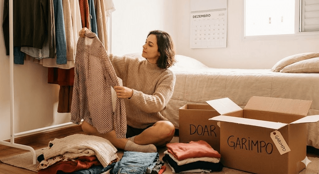 Roupas paradas no armário? Descubra o que fazer com elas antes do fim de 2025 e transforme excesso em oportunidade na Daz Roupaz.