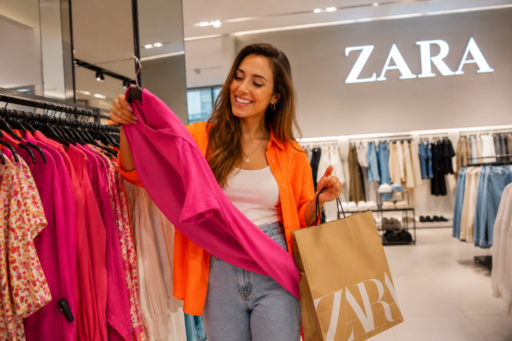 escolher looks na Zara usando o crédito do Vale Circular Daz